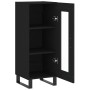 Aparador de madera contrachapada negro 34,5x34x90 cm de vidaXL, Aparadores - Ref: Foro24-828821, Precio: 66,79 €, Descuento: %