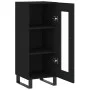 Schwarzes Sperrholz-Sideboard 34,5 x 34 x 90 cm von vidaXL, Sideboards - Ref: Foro24-828821, Preis: 64,77 €, Rabatt: %