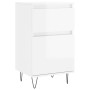 Sideboards 2 Stück glänzend weißes Holzwerkstoff 40x35x70 cm von vidaXL, Sideboards - Ref: Foro24-831153, Preis: 94,99 €, Rab...