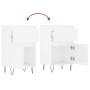 Aparadores 2 uds madera de ingeniería blanco brillo 40x35x70 cm de vidaXL, Aparadores - Ref: Foro24-831153, Precio: 94,90 €