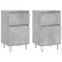 Aparadores 2 uds madera de ingeniería gris hormigón 40x35x70 cm de vidaXL, Aparadores - Ref: Foro24-831157, Precio: 63,30 €, ...