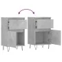 Aparadores 2 uds madera de ingeniería gris hormigón 40x35x70 cm de vidaXL, Aparadores - Ref: Foro24-831157, Precio: 63,30 €, ...
