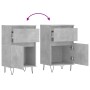 Sideboards 2 Stück betongraues Holzwerkstoff 40x35x70 cm von vidaXL, Sideboards - Ref: Foro24-831157, Preis: 63,85 €, Rabatt: %