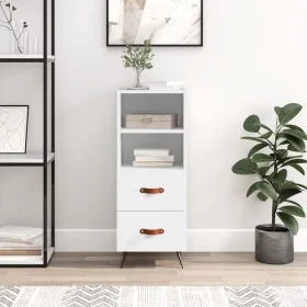 White engineered wood sideboard 34.5x34x90 cm by vidaXL, Sideboards - Ref: Foro24-828636, Price: 53,45 €, Discount: %