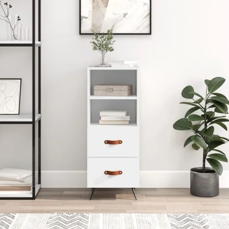 White engineered wood sideboard 34.5x34x90 cm by vidaXL, Sideboards - Ref: Foro24-828636, Price: 53,45 €, Discount: %