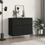 Sideboards 2 pcs black engineered wood 40x35x70 cm by vidaXL, Sideboards - Ref: Foro24-831151, Price: 90,81 €, Discount: %
