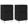 Sideboards 2 pcs black engineered wood 40x35x70 cm by vidaXL, Sideboards - Ref: Foro24-831151, Price: 90,81 €, Discount: %