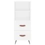 White engineered wood sideboard 34.5x34x90 cm by vidaXL, Sideboards - Ref: Foro24-828636, Price: 53,45 €, Discount: %