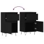 Sideboards 2 pcs black engineered wood 40x35x70 cm by vidaXL, Sideboards - Ref: Foro24-831151, Price: 90,81 €, Discount: %