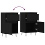 Sideboards 2 Stück, schwarzes Holzwerkstoff, 40 x 35 x 70 cm von vidaXL, Sideboards - Ref: Foro24-831151, Preis: 91,98 €, Rab...