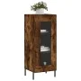 Smoked oak engineered wood sideboard 34.5x34x90 cm by vidaXL, Sideboards - Ref: Foro24-828809, Price: 62,29 €, Discount: %