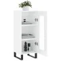 Hochglanzweißes Sperrholz-Sideboard 34,5 x 34 x 90 cm von vidaXL, Sideboards - Ref: Foro24-828822, Preis: 68,96 €, Rabatt: %