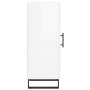 Aparador de madera contrachapada blanco brillante 34,5x34x90 cm de vidaXL, Aparadores - Ref: Foro24-828822, Precio: 69,74 €, ...