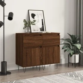 Sideboards 2 Stk. Holzwerkstoff braune Eiche 40x35x70 cm von vidaXL, Sideboards - Ref: Foro24-831163, Preis: 65,41 €, Rabatt: %