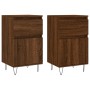 2 brown oak engineered wood sideboards 40x35x70 cm by vidaXL, Sideboards - Ref: Foro24-831163, Price: 65,98 €, Discount: %