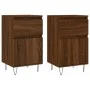 2 brown oak engineered wood sideboards 40x35x70 cm by vidaXL, Sideboards - Ref: Foro24-831163, Price: 65,41 €, Discount: %