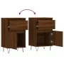 2 brown oak engineered wood sideboards 40x35x70 cm by vidaXL, Sideboards - Ref: Foro24-831163, Price: 65,41 €, Discount: %