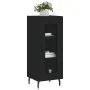 Schwarzes Sperrholz-Sideboard 34,5 x 34 x 90 cm von vidaXL, Sideboards - Ref: Foro24-828813, Preis: 62,29 €, Rabatt: %
