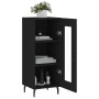 Aparador de madera contrachapada negro 34,5x34x90 cm de vidaXL, Aparadores - Ref: Foro24-828813, Precio: 63,02 €, Descuento: %