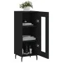 Schwarzes Sperrholz-Sideboard 34,5 x 34 x 90 cm von vidaXL, Sideboards - Ref: Foro24-828813, Preis: 62,29 €, Rabatt: %