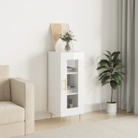 Sideboard aus glänzendem weißem Sperrholz 34,5x34x90 cm von vidaXL, Sideboards - Ref: Foro24-828782, Preis: 61,31 €, Rabatt: %