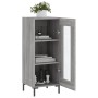 Ingenieurholz-Sideboard in Sonoma-Grau 34,5x34x90 cm von vidaXL, Sideboards - Ref: Foro24-828802, Preis: 62,51 €, Rabatt: %