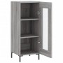 Ingenieurholz-Sideboard in Sonoma-Grau 34,5x34x90 cm von vidaXL, Sideboards - Ref: Foro24-828802, Preis: 62,51 €, Rabatt: %