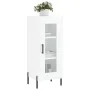 Sideboard aus glänzendem weißem Sperrholz 34,5x34x90 cm von vidaXL, Sideboards - Ref: Foro24-828806, Preis: 67,95 €, Rabatt: %