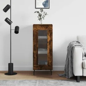 Smoked oak engineered wood sideboard 34.5x34x90 cm by vidaXL, Sideboards - Ref: Foro24-828817, Price: 60,25 €, Discount: %