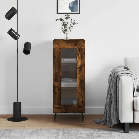 Smoked oak engineered wood sideboard 34.5x34x90 cm by vidaXL, Sideboards - Ref: Foro24-828817, Price: 60,25 €, Discount: %