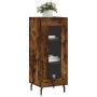 Sideboard aus geräuchertem Eichenholzwerkstoff, 34,5 x 34 x 90 cm von vidaXL, Sideboards - Ref: Foro24-828817, Preis: 61,01 €...