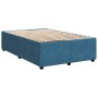 Cama box spring con colchón terciopelo azul oscuro 120x200 cm