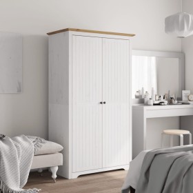 Armario BODO madera maciza de pino blanco marrón 99x53,5x173 cm by vidaXL, Wardrobes - Ref: Foro24-355060, Price: 260,54 €, D...