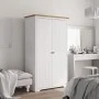 Armario BODO madera maciza de pino blanco marrón 99x53,5x173 cm by vidaXL, Wardrobes - Ref: Foro24-355060, Price: 256,99 €, D...