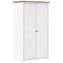 Armario BODO madera maciza de pino blanco marrón 99x53,5x173 cm by vidaXL, Wardrobes - Ref: Foro24-355060, Price: 256,99 €, D...