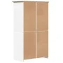 Armario BODO madera maciza de pino blanco marrón 99x53,5x173 cm by vidaXL, Wardrobes - Ref: Foro24-355060, Price: 256,99 €, D...