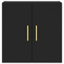 Armario de pared madera de ingeniería negro 60x31x60 cm