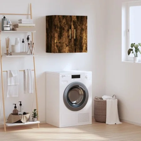 Engineered wood smoked oak wall cabinet 60x31x60 cm by vidaXL, Lockers and storage cabinets - Ref: Foro24-829953, Price: 44,0...