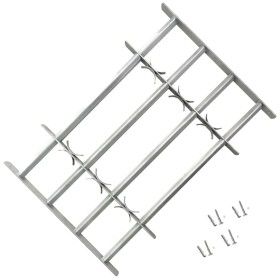Verstellbares Fenstersicherheitsgitter mit 4 Stangen 1000–1500 mm von vidaXL, Windows - Ref: Foro24-141387, Preis: 71,03 €, R...