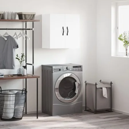 White engineered wood wall cabinet 60x31x60 cm by vidaXL, Lockers and storage cabinets - Ref: Foro24-829956, Price: 48,87 €, ...