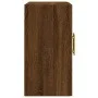 Eichenbrauner Wandschrank aus Holzwerkstoff, 60 x 31 x 60 cm von vidaXL, Schließfächer und Lagerschränke - Ref: Foro24-829955...
