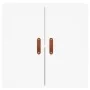 Weißer Wandschrank aus Holzwerkstoff, 60 x 31 x 60 cm von vidaXL, Schließfächer und Lagerschränke - Ref: Foro24-829940, Preis...