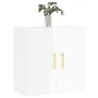 Glossy white plywood wall cabinet 60x31x60 cm by vidaXL, Lockers and storage cabinets - Ref: Foro24-829950, Price: 53,55 €, D...