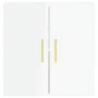 Armario pared madera contrachapada blanco brillo 60x31x60 cm de vidaXL, Taquillas y armarios de almacenamiento - Ref: Foro24-...
