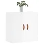 Glossy white engineered wood wall cabinet 60x31x60 cm by vidaXL, Lockers and storage cabinets - Ref: Foro24-829942, Price: 51...