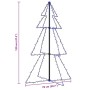 Árbol de Navidad 160 LEDs interior y exterior 78x120 cm