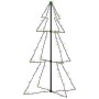 Árbol de Navidad 160 LEDs interior y exterior 78x120 cm