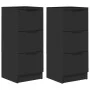 Aparador de madera contrachapada negro 30x30x70 cm de vidaXL, Aparadores - Ref: Foro24-811154, Precio: 103,16 €, Descuento: %