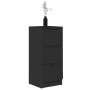 Aparador de madera contrachapada negro 30x30x70 cm de vidaXL, Aparadores - Ref: Foro24-811154, Precio: 103,16 €, Descuento: %