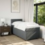 Cama box spring con colchón tela gris oscuro 80x200 cm en Camas y somieres | Comprar online en Foro24